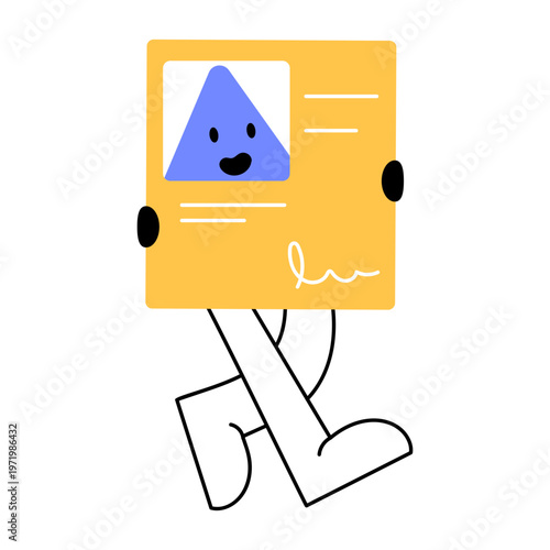 A flat style icon showing social identity