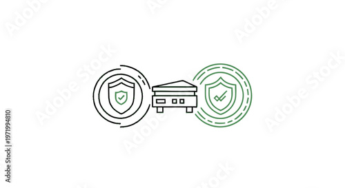 Secure Data Transfer - Illustration of Shielded Scanner and Protection.