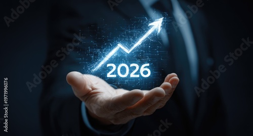 Growing upward trend with year 2026 projected on hand