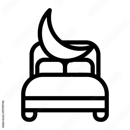 good night Line Icon