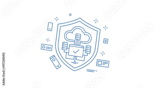 Shield with cloud and devices security.