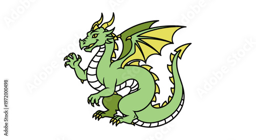 Green Dragon Illustration