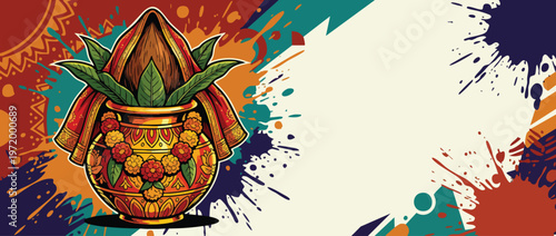 Navratri Kalash with Premium Styling and Elegant Festive Design