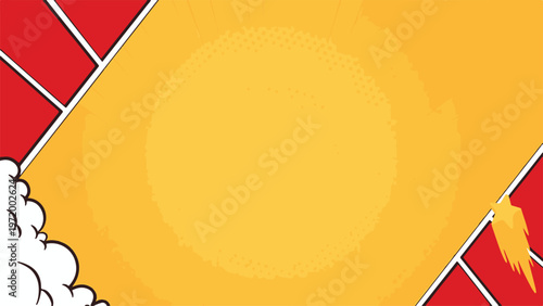 Vibrant Background Border with evergreen Elements