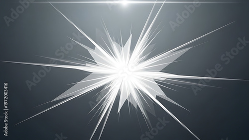Radiant sun shining with bright, sharp rays against a soft blue sky illustration. Close-up view of a clear glass light bulb glowing softly illustration
