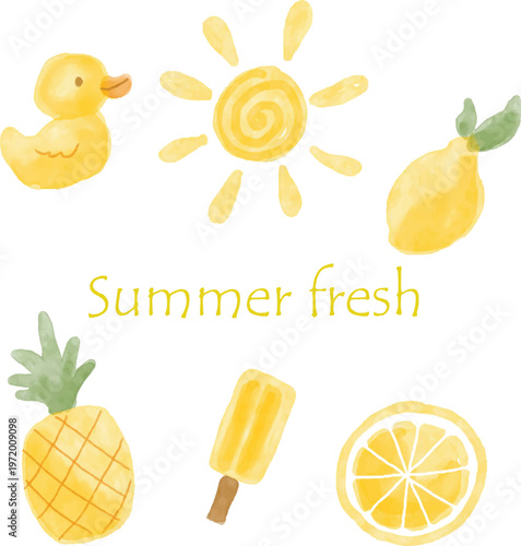 vector bundle summer fresh theme