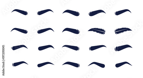 Eyebrow Shapes Collection - Natural and Feathered Styles