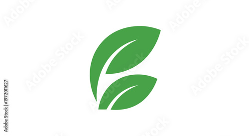 Two Green Leaves Sprouting, Representing Growth and Environmental Awareness.