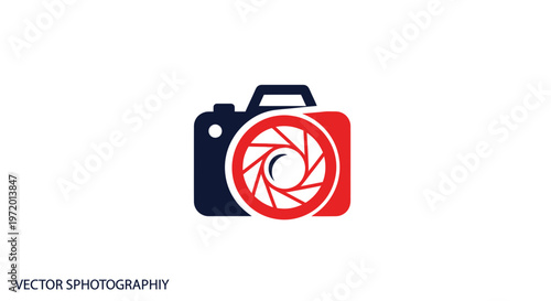 Modern Camera Lens Logo Icon - Vector Photography Symbol
