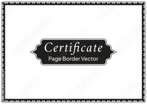 A4 Certificate Page Border (26)