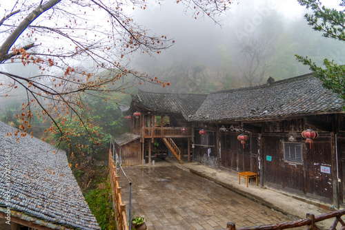 Shuangfeng Village, Xuan'en of Tujia ethnic group in Xiangxi, China, a village that still maintains a traditional lifestyle