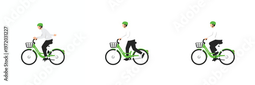 picture of a man riding a bicycle