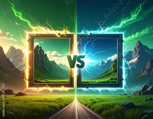Dual Nature - A Visual Representation of Contrasting Worlds.