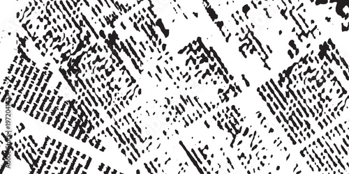 Rough vector background abstract grunge texture old vintage newspaper. Vintage old newspapers template texture. Aged newspaper overlay grunge pattern effect.