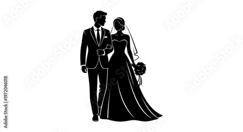 silhouette of a couple