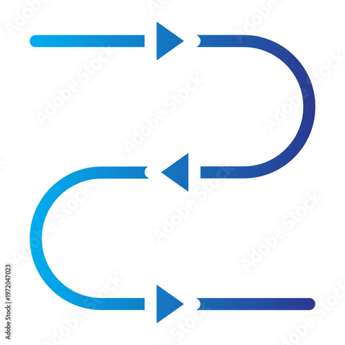 Iterative Loop Gradient Icon