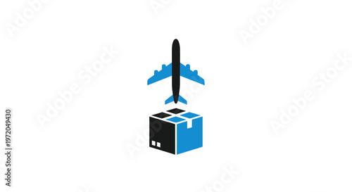 Airplane Taking Off With Box.