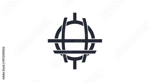 Black Globe Logo Design.