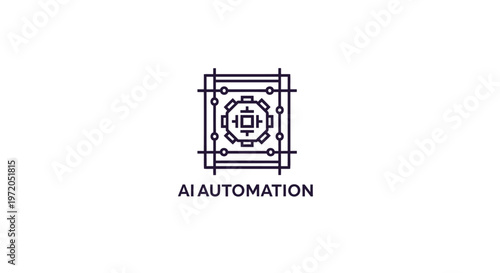 AI Automation Logo Depicting Technological Innovation and Advancement.