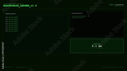 Distributed Ledger Explorer Blockchain Synchronized Block Validation Network Low Latency Secured Encryption.
