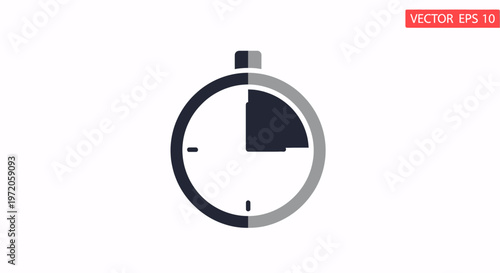 Timer icon representing countdown time management and urgency for deadlines and projects