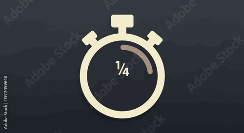 Stopwatch Icon Indicating Time Passing and Countdown for Time Management and Productivity