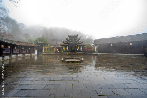 Shuangfeng Village, Xuan'en of Tujia ethnic group in Xiangxi, China, a village that still maintains a traditional lifestyle