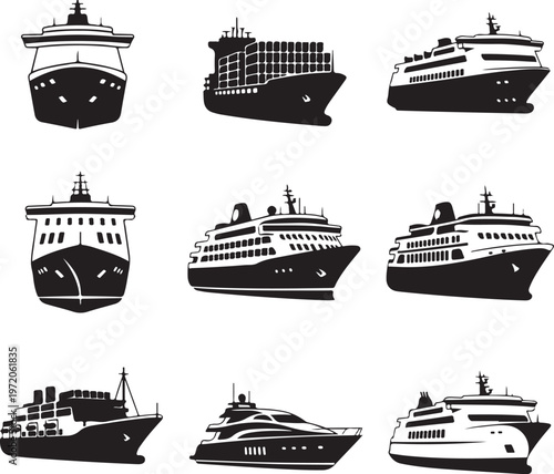 Ship and boat icons