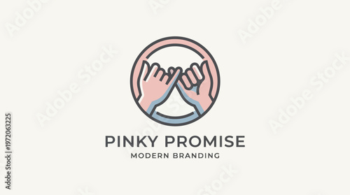 Pinky Promise Modern Branding Logo.