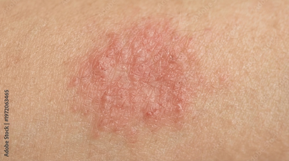 Fototapeta premium Mild Skin Redness Patch Dermatology Close Up