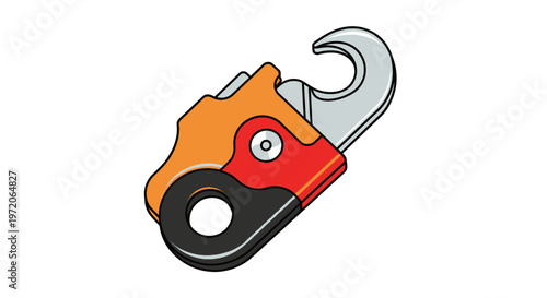 Climbing Carabiner Safety Device for Rappelling and Mountaineering