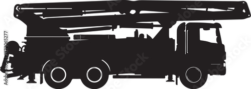 Fire truck, fire engine, rescue vehicle, emergency services, silhouette, black