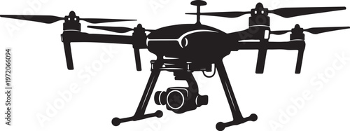 Drone, aerial, vector drone, black drone icon, drone silhouette