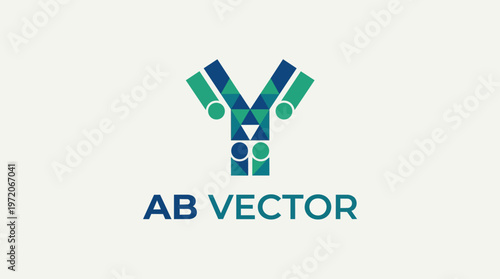 AB Vector Logo Design.