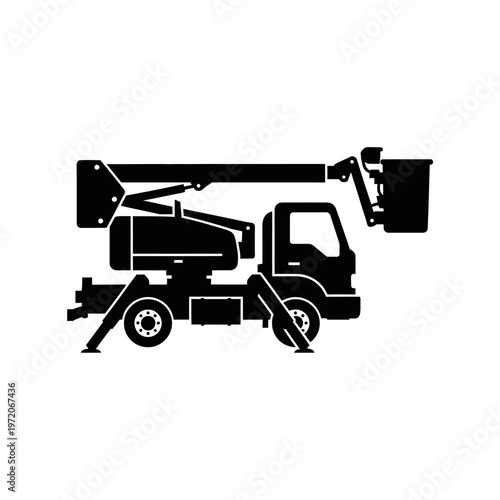 Black silhouette of a truck.