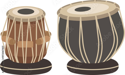 Indian Classical Musical Drums Pair.