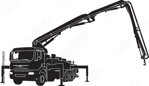 Truck mounted crane, industrial vehicle, heavy equipment, construction machinery