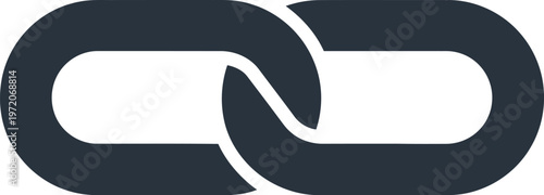 Interlocking links a symbol of connection and strength