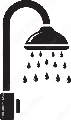 shower icon vector symbol template design trendy
