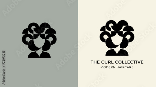 The Curl Collective Hair Logo.