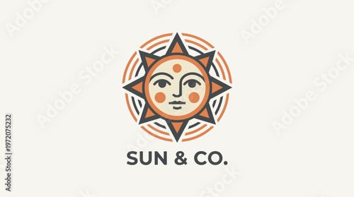 Sun and Co Logo Design.