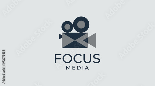 Film Camera Media Logo Design.