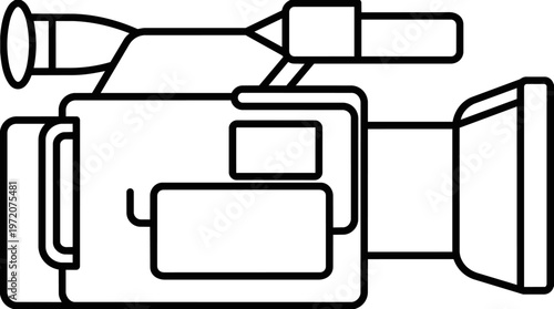 Vintage Video Camera Recorder Device.