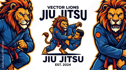 Lions in Jiu Jitsu Gi.