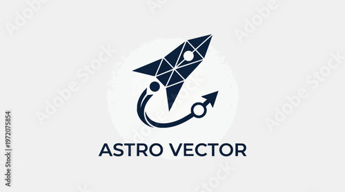 Rocket Astro Vector Graphic.