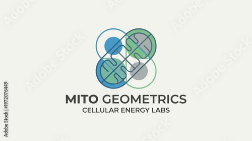 Mito Geometrics Cellular Energy Logo.
