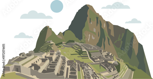 Machu Picchu Ancient Inca City.