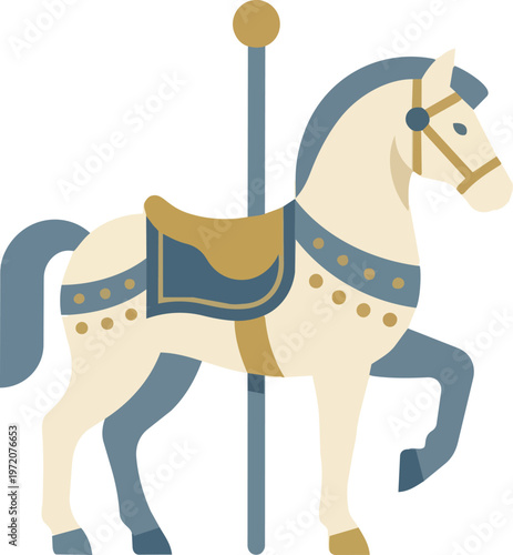 Vintage Carousel Horse Figure.