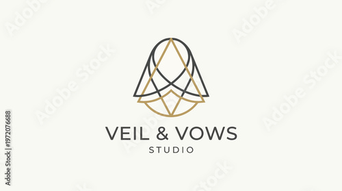 Veil and Vows Studio Logo.