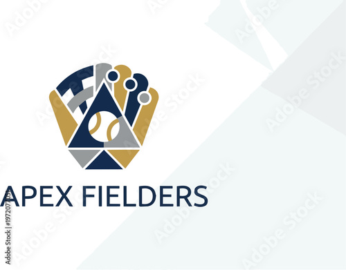 Apex Fielders Sports Logo Design.